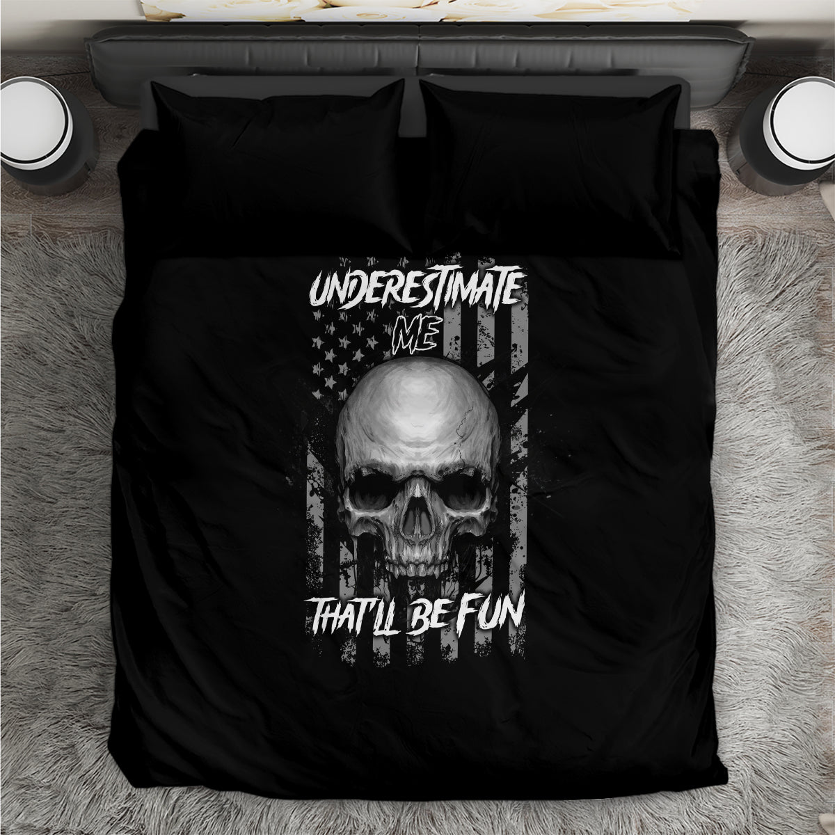 Underestimate Me That'll Be Fun Bedding Set - Wonder Print Shop