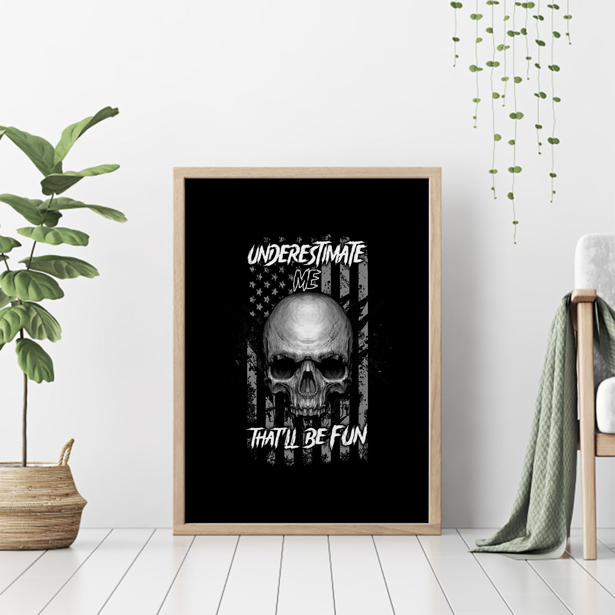 Underestimate Me That'll Be Fun Canvas Wall Art - Wonder Print Shop