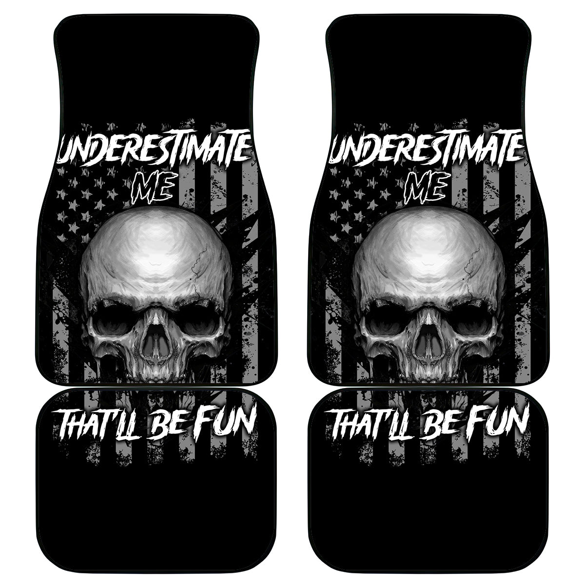 Underestimate Me That'll Be Fun Car Mats - Wonder Print Shop