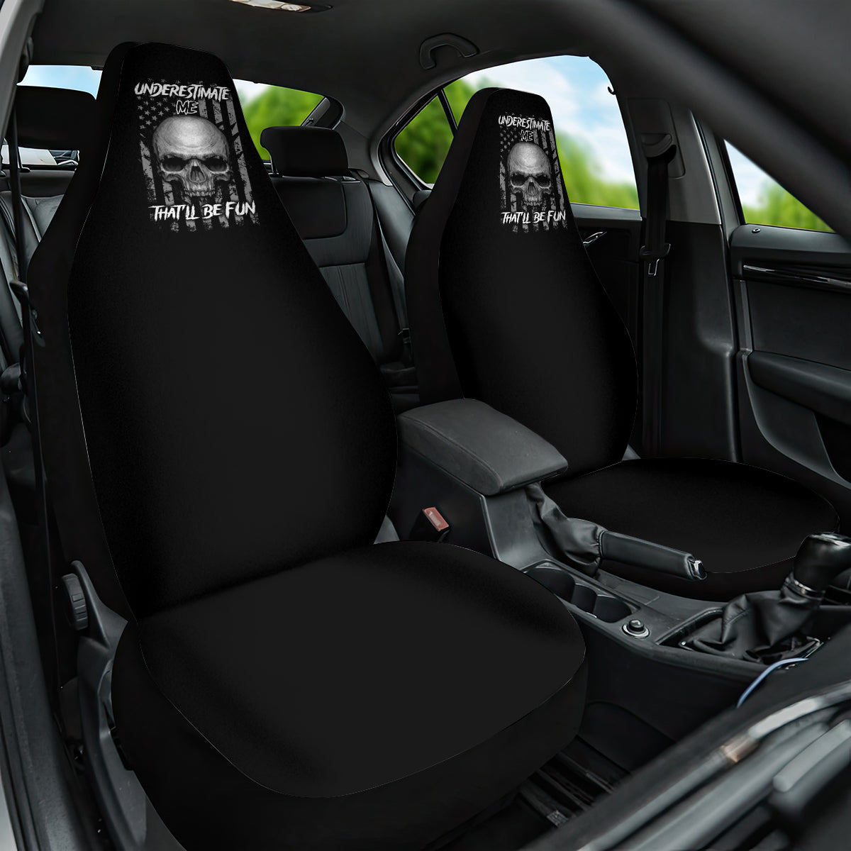 Underestimate Me That'll Be Fun Car Seat Cover - Wonder Print Shop