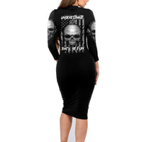 Underestimate Me That'll Be Fun Family Matching Long Sleeve Bodycon Dress and Hawaiian Shirt - Wonder Print Shop