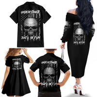 Underestimate Me That'll Be Fun Family Matching Off Shoulder Long Sleeve Dress and Hawaiian Shirt - Wonder Print Shop