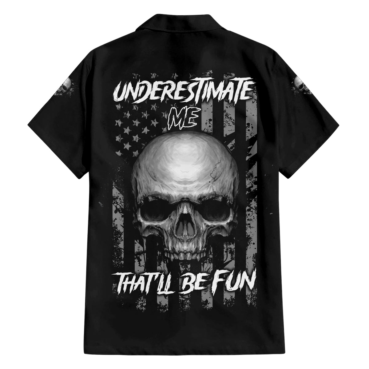 Underestimate Me That'll Be Fun Family Matching Short Sleeve Bodycon Dress and Hawaiian Shirt - Wonder Print Shop