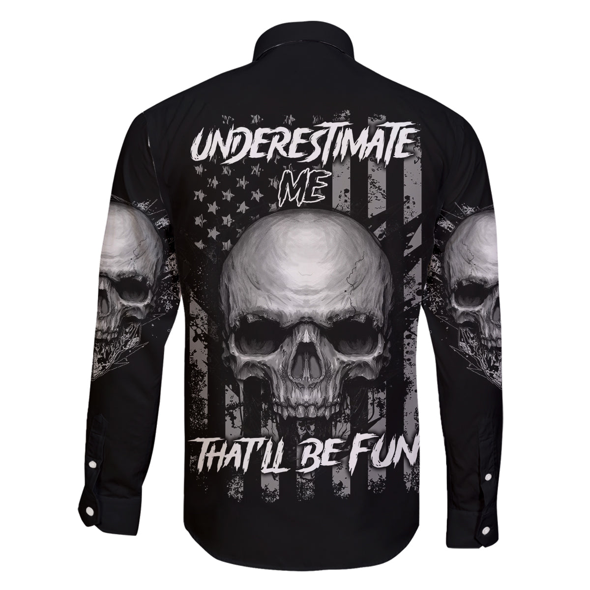 Underestimate Me That'll Be Fun Family Matching Tank Maxi Dress and Hawaiian Shirt - Wonder Print Shop