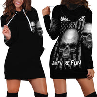 Underestimate Me That'll Be Fun Hoodie Dress - Wonder Print Shop