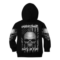Underestimate Me That'll Be Fun Kid Hoodie - Wonder Print Shop