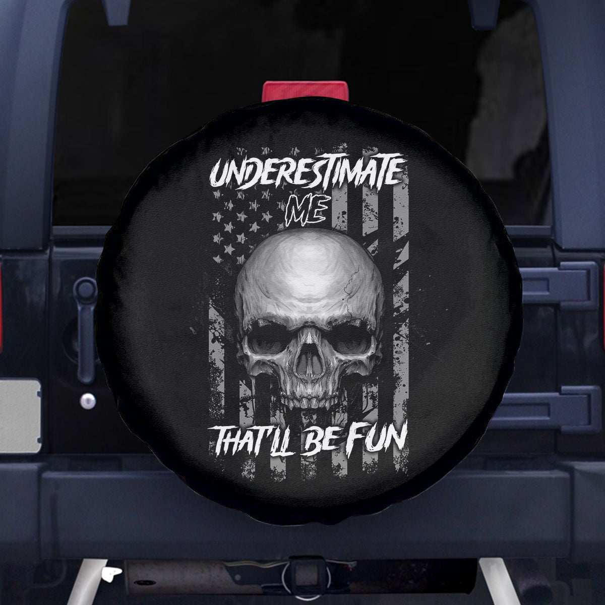 Underestimate Me That'll Be Fun Spare Tire Cover - Wonder Print Shop