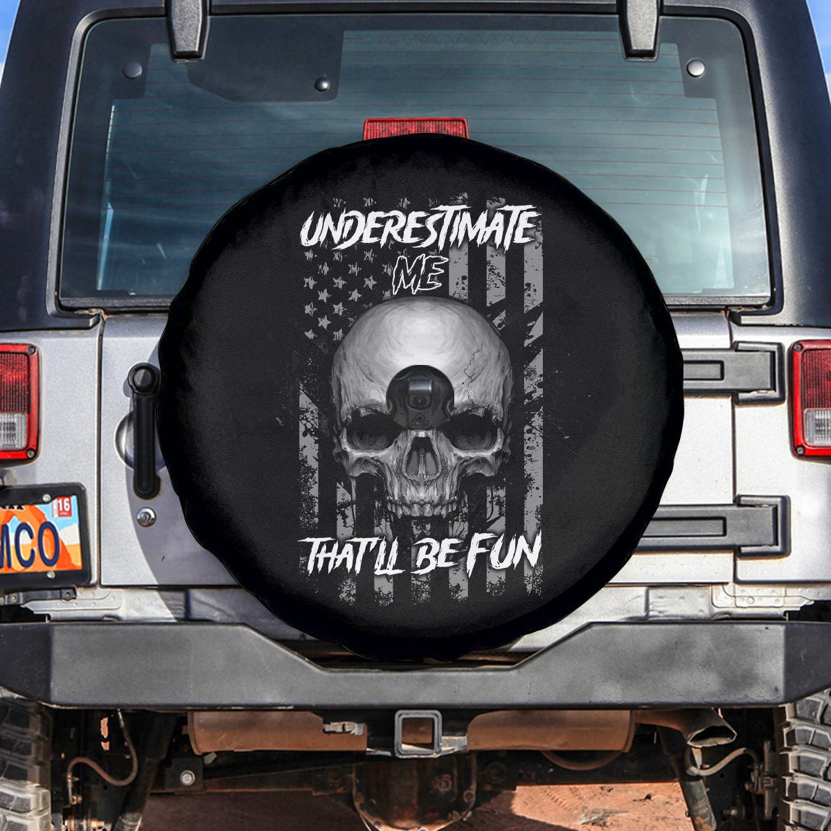 Underestimate Me That'll Be Fun Spare Tire Cover - Wonder Print Shop