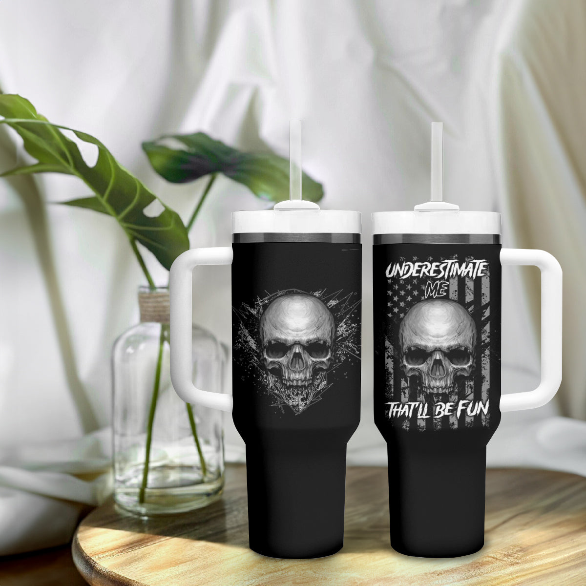 Underestimate Me That'll Be Fun Tumbler With Handle - Wonder Print Shop