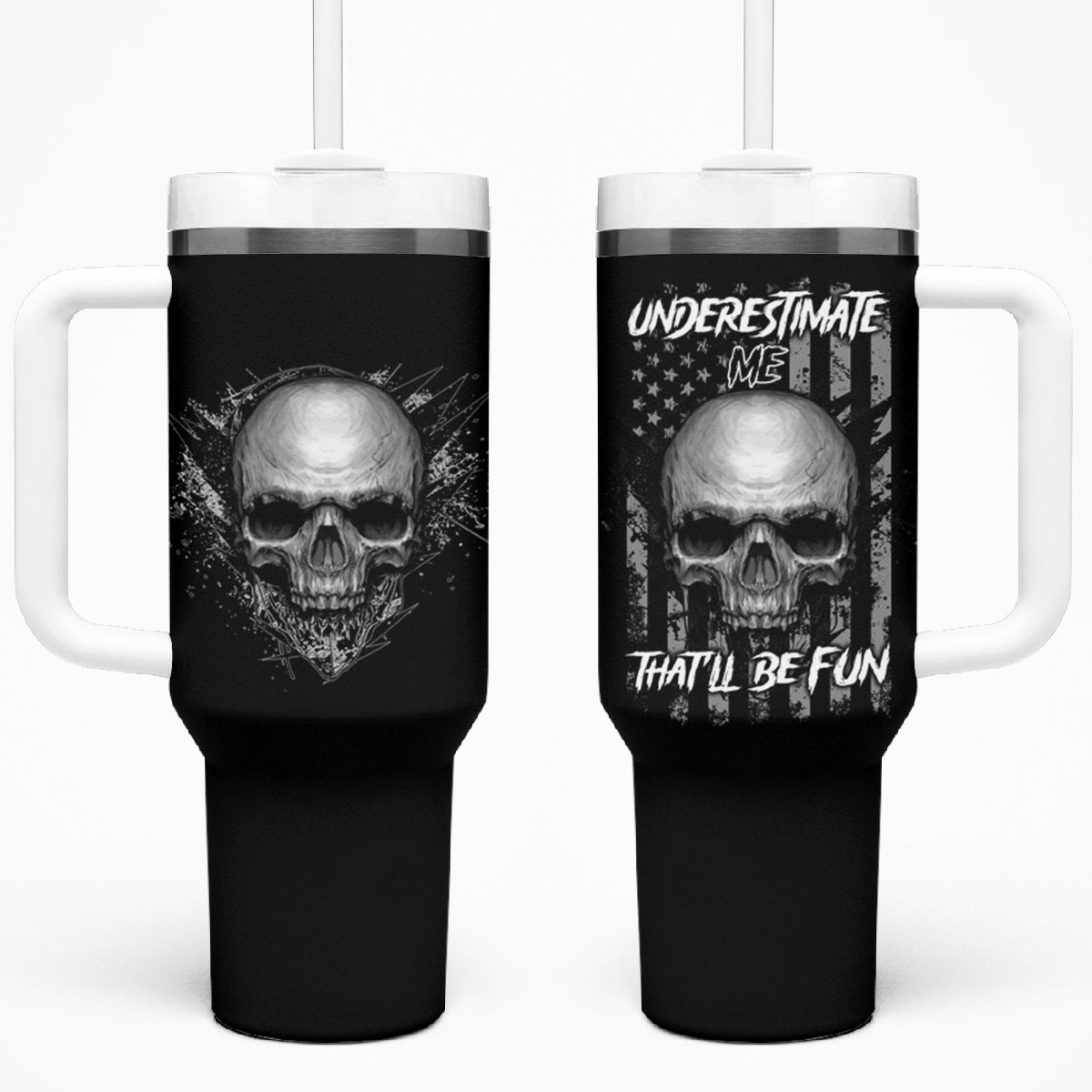 Underestimate Me That'll Be Fun Tumbler With Handle - Wonder Print Shop