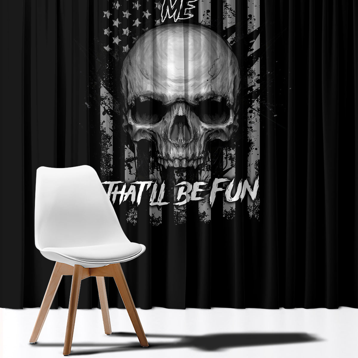 Underestimate Me That'll Be Fun Window Curtain - Wonder Print Shop