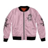 The Good Girl In Me Got Tired Skull Bomber Jacket - Wonder Print Shop