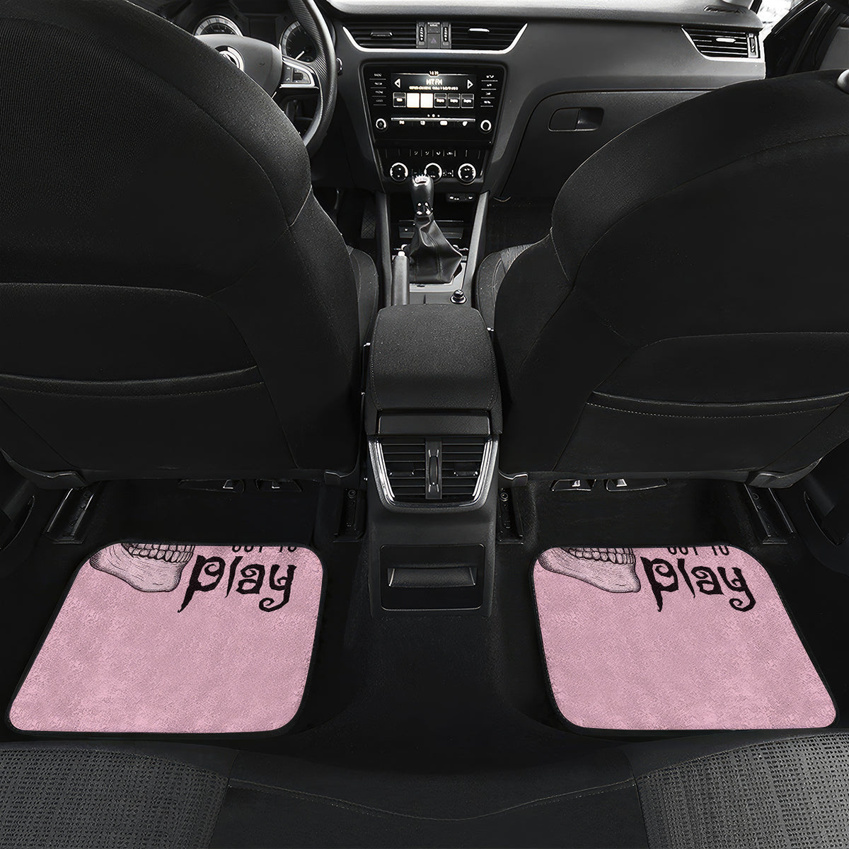 The Good Girl In Me Got Tired Skull Car Mats - Wonder Print Shop