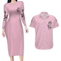 The Good Girl In Me Got Tired Skull Couples Matching Long Sleeve Bodycon Dress and Hawaiian Shirt - Wonder Print Shop
