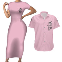 The Good Girl In Me Got Tired Skull Couples Matching Short Sleeve Bodycon Dress and Hawaiian Shirt - Wonder Print Shop