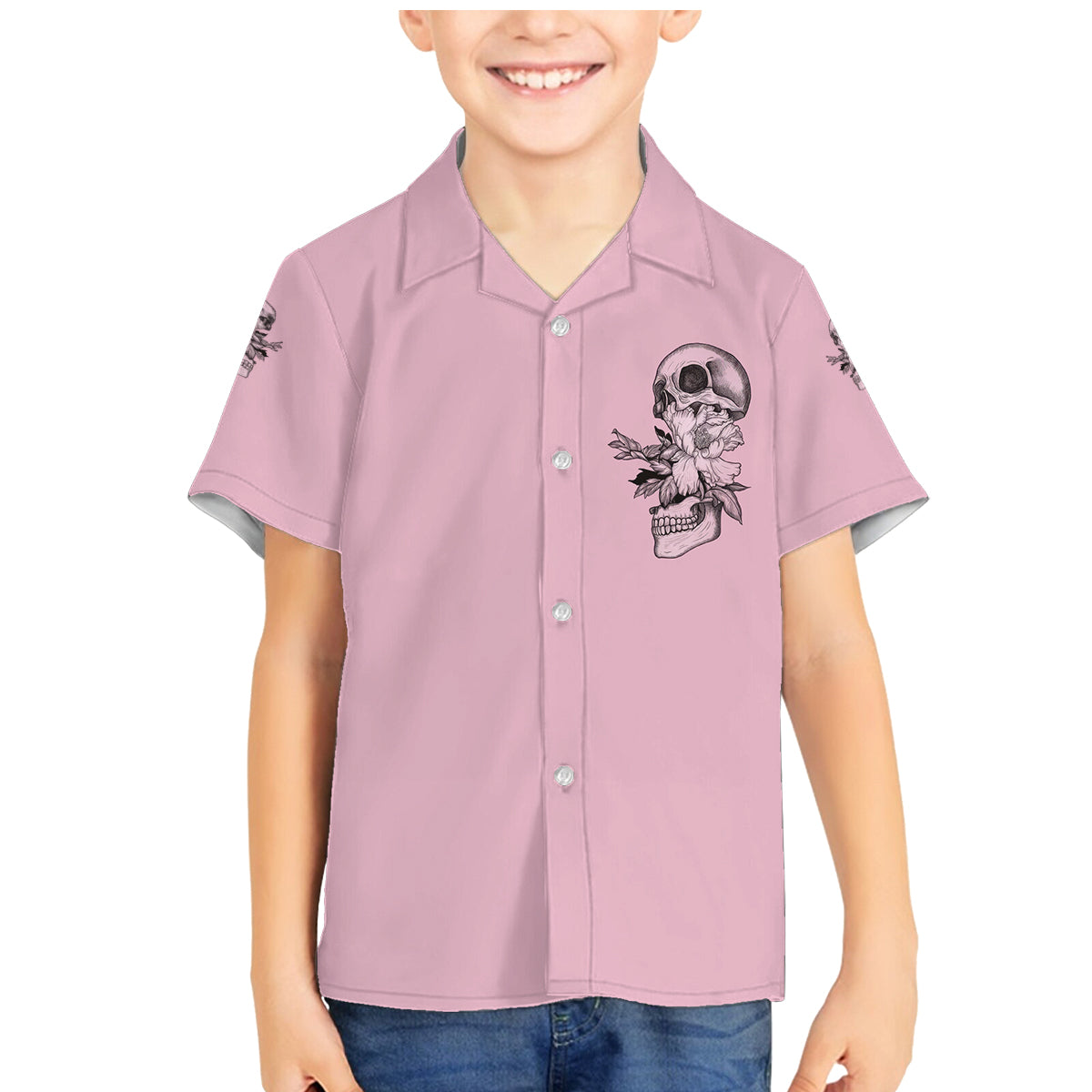 The Good Girl In Me Got Tired Skull Family Matching Mermaid Dress and Hawaiian Shirt - Wonder Print Shop