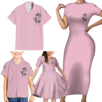 The Good Girl In Me Got Tired Skull Family Matching Short Sleeve Bodycon Dress and Hawaiian Shirt - Wonder Print Shop