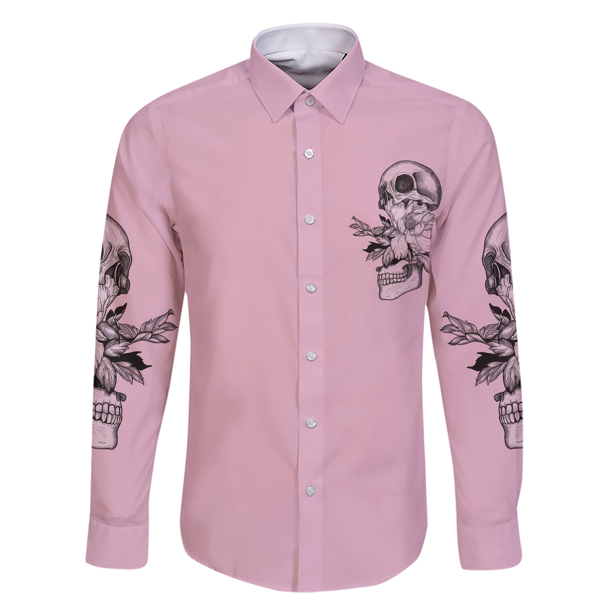 The Good Girl In Me Got Tired Skull Family Matching Short Sleeve Bodycon Dress and Hawaiian Shirt - Wonder Print Shop