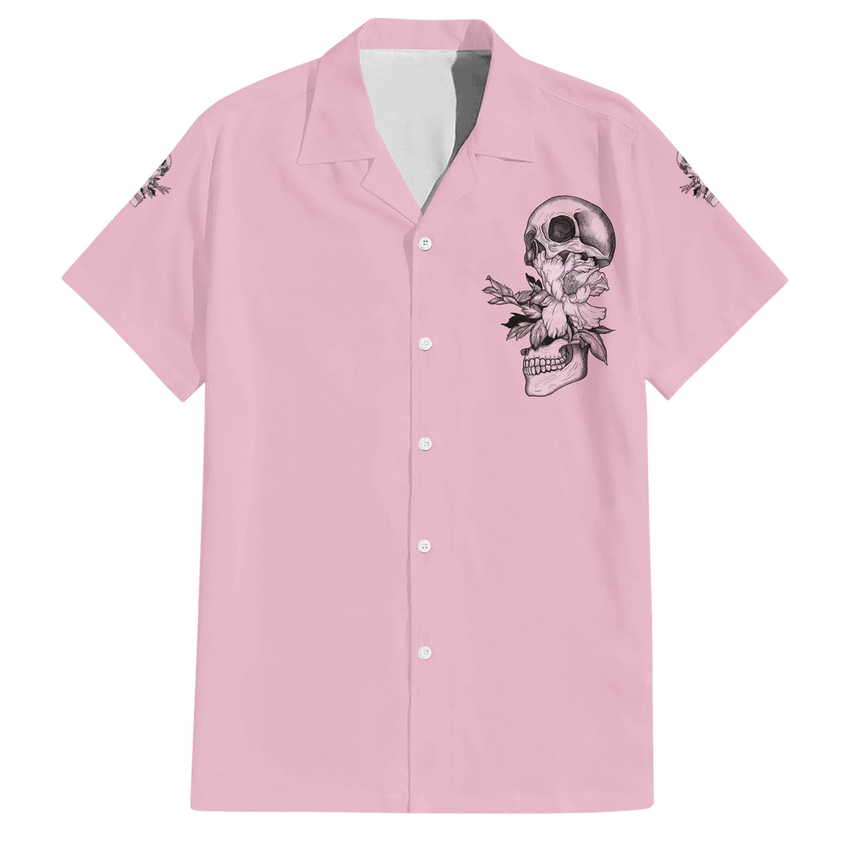 The Good Girl In Me Got Tired Skull Hawaiian Shirt - Wonder Print Shop