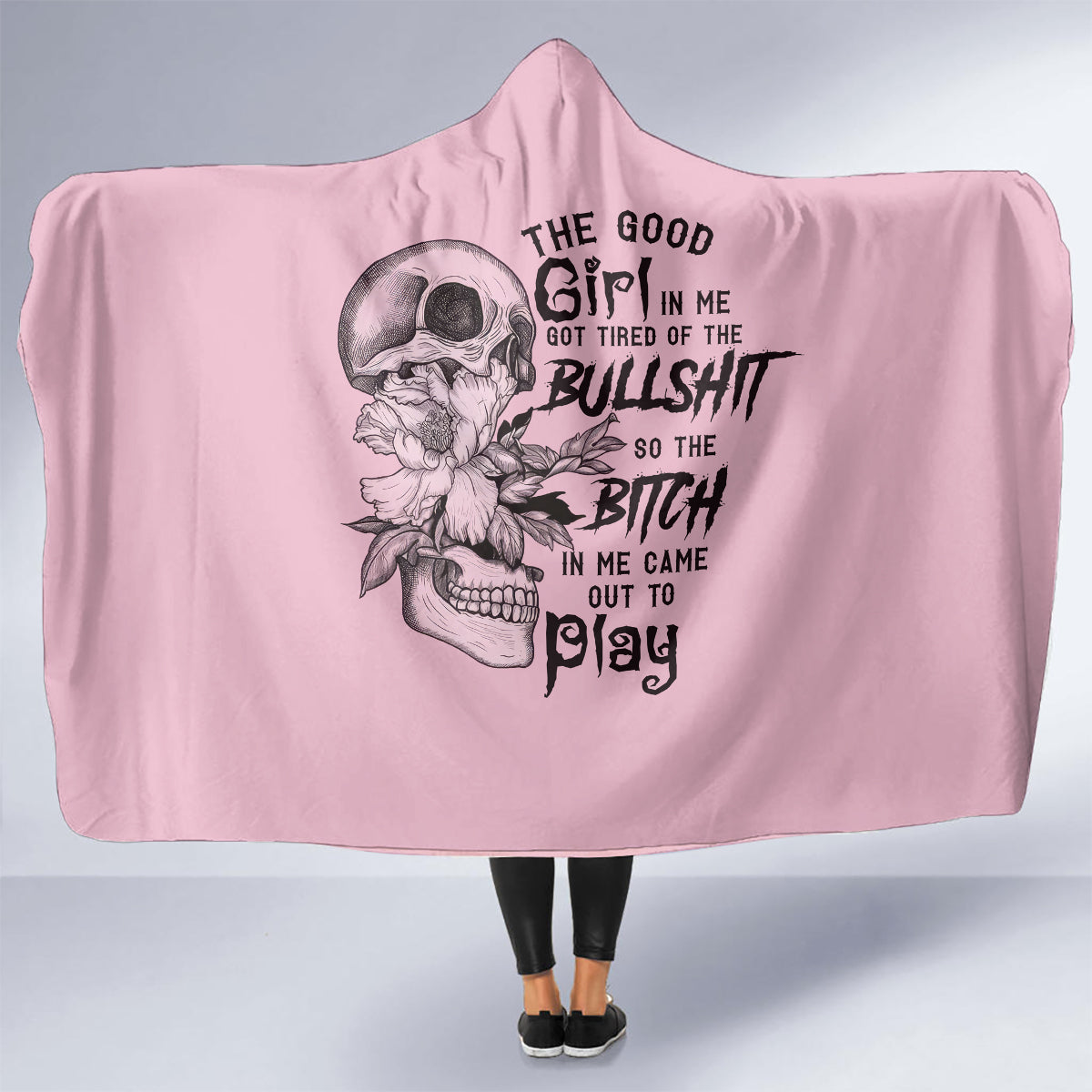 the-good-girl-in-me-got-tired-skull-hooded-blanket
