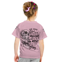 The Good Girl In Me Got Tired Skull Kid T Shirt - Wonder Print Shop