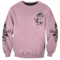 The Good Girl In Me Got Tired Skull Sweatshirt - Wonder Print Shop