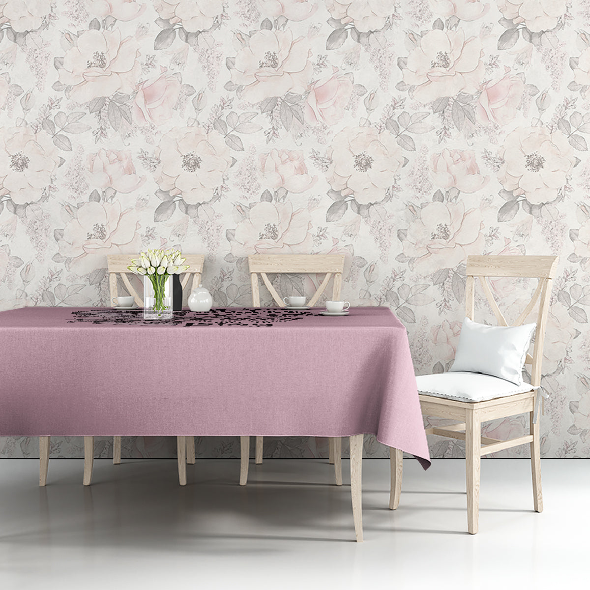 The Good Girl In Me Got Tired Skull Tablecloth - Wonder Print Shop