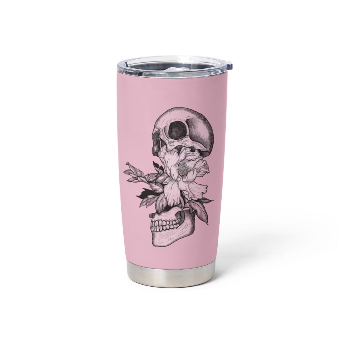 The Good Girl In Me Got Tired Skull Tumbler Cup - Wonder Print Shop