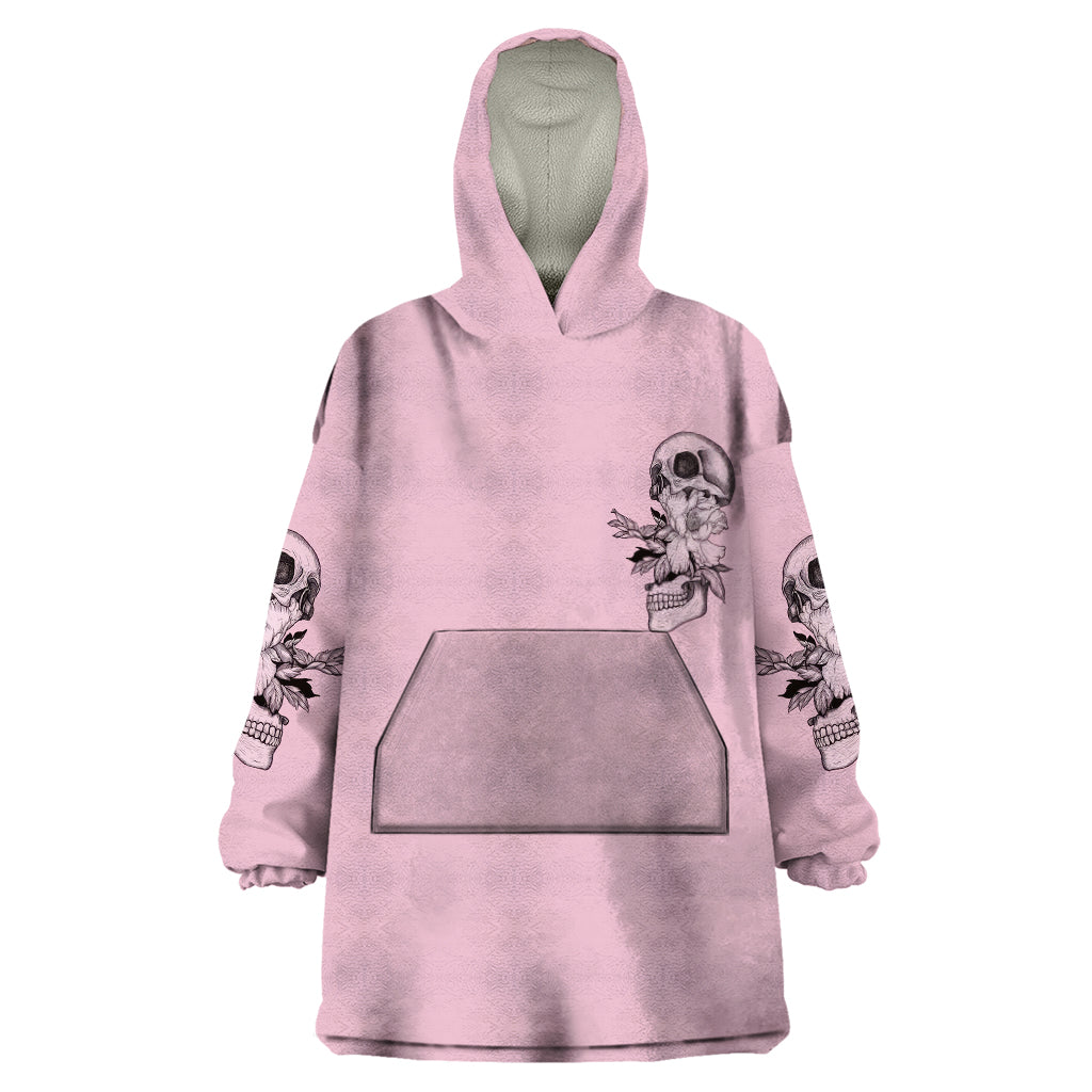 The Good Girl In Me Got Tired Skull Wearable Blanket Hoodie - Wonder Print Shop