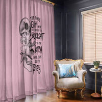 The Good Girl In Me Got Tired Skull Window Curtain - Wonder Print Shop