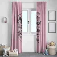 The Good Girl In Me Got Tired Skull Window Curtain - Wonder Print Shop