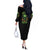 Your Demons Hide Under Your Bed Skull Halloween Off The Shoulder Long Sleeve Dress - Wonder Print Shop