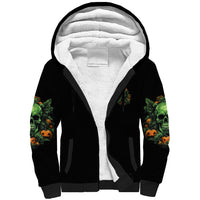 Your Demons Hide Under Your Bed Skull Halloween Sherpa Hoodie - Wonder Print Shop