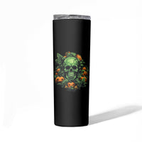 Your Demons Hide Under Your Bed Skull Halloween Skinny Tumbler - Wonder Print Shop