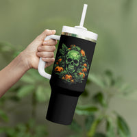 Your Demons Hide Under Your Bed Skull Halloween Tumbler With Handle - Wonder Print Shop