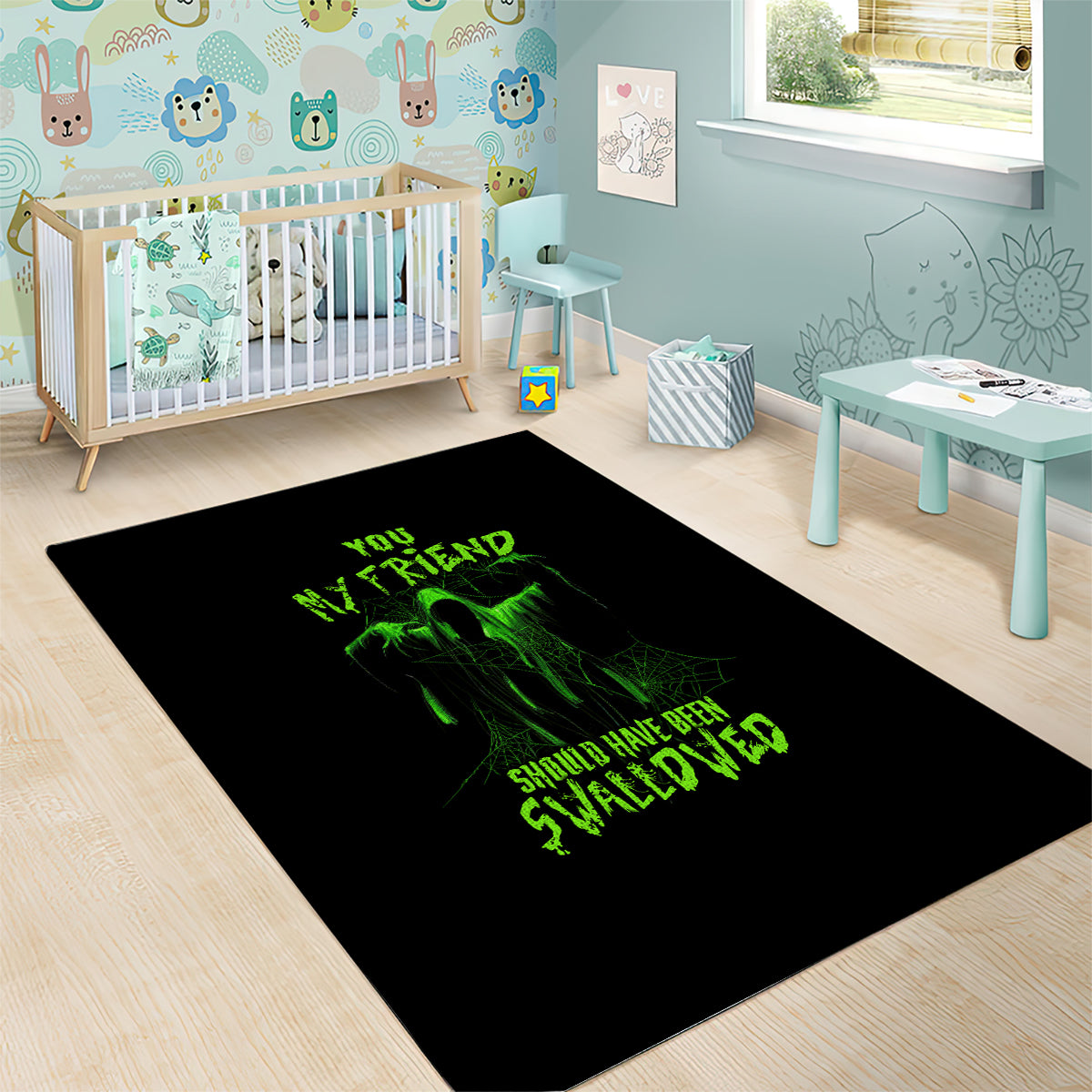 You My Friend Should Have Been Swallowed Halloween Area Rug - Wonder Print Shop