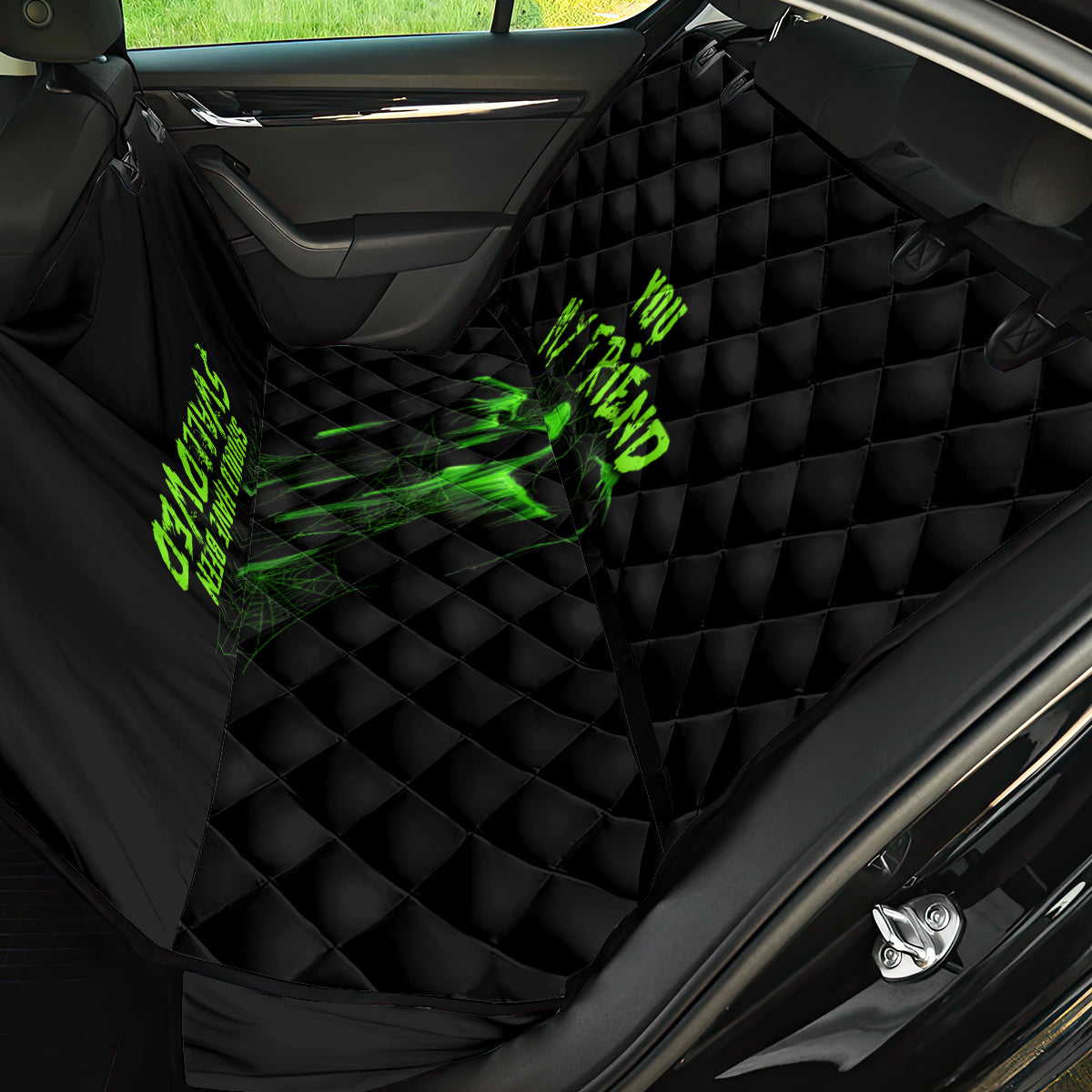 You My Friend Should Have Been Swallowed Halloween Back Car Seat Cover - Wonder Print Shop