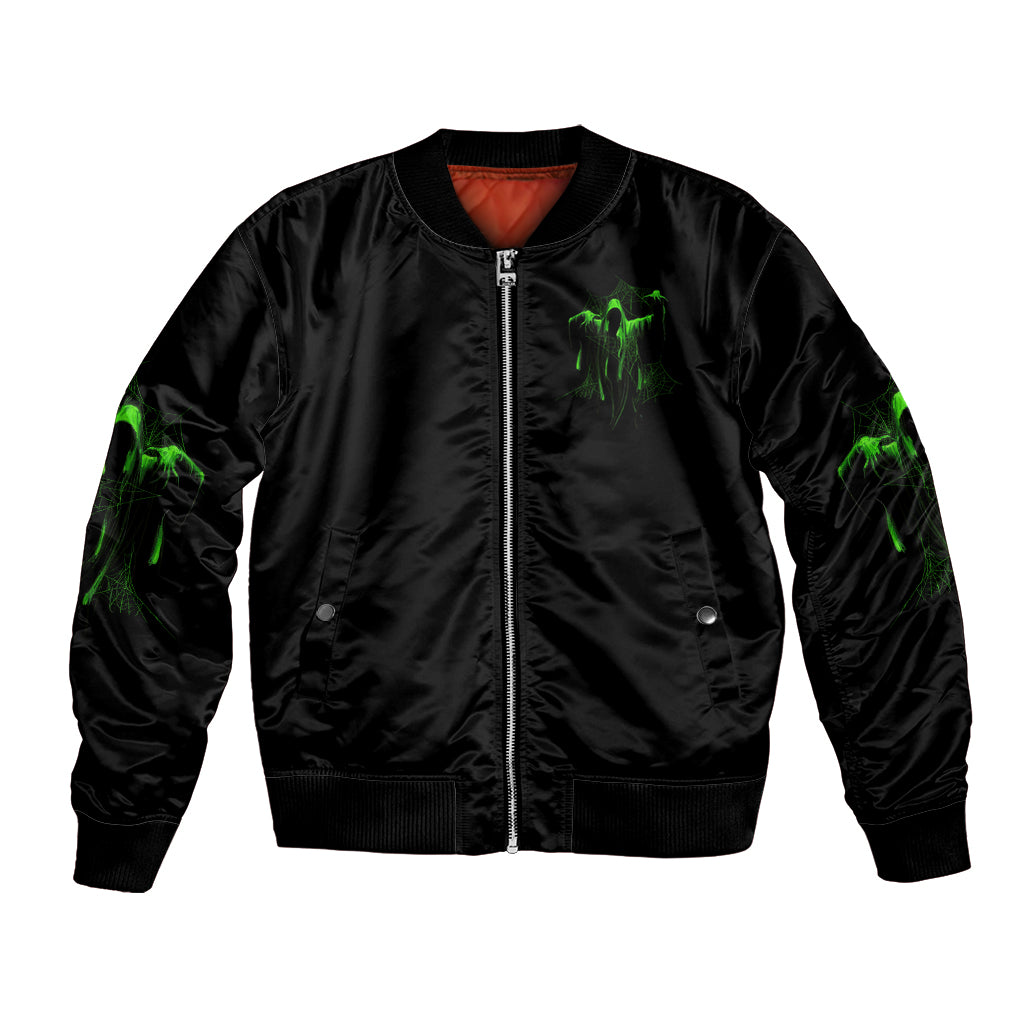 You My Friend Should Have Been Swallowed Halloween Bomber Jacket - Wonder Print Shop