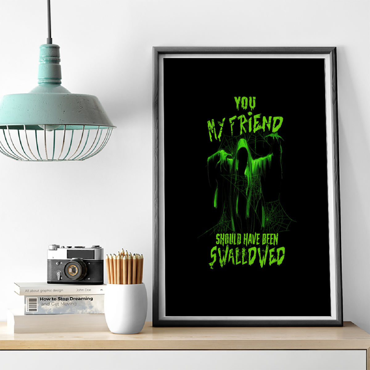 You My Friend Should Have Been Swallowed Halloween Canvas Wall Art - Wonder Print Shop