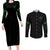 You My Friend Should Have Been Swallowed Halloween Couples Matching Long Sleeve Bodycon Dress and Long Sleeve Button Shirt - Wonder Print Shop