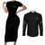 You My Friend Should Have Been Swallowed Halloween Couples Matching Short Sleeve Bodycon Dress and Long Sleeve Button Shirt - Wonder Print Shop