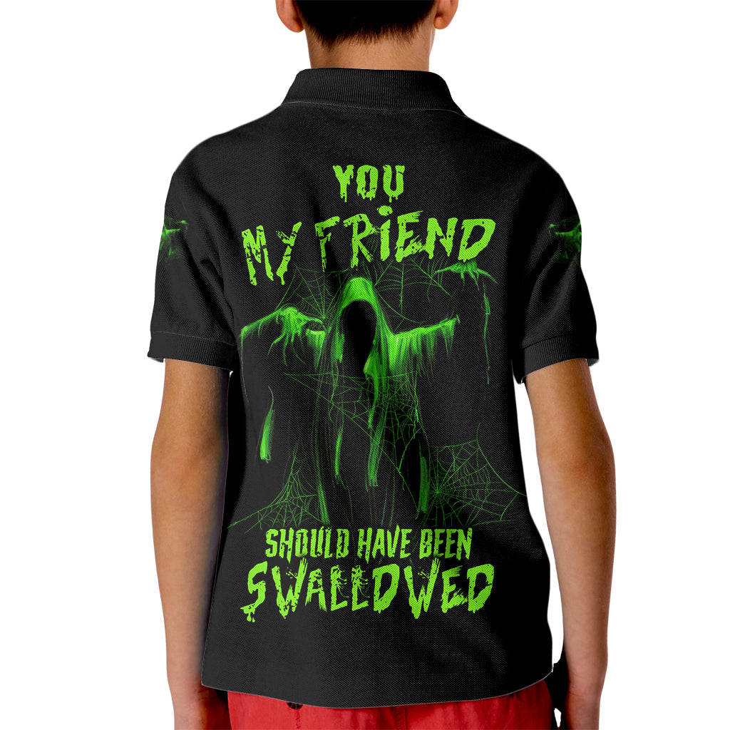 You My Friend Should Have Been Swallowed Halloween Kid Polo Shirt - Wonder Print Shop