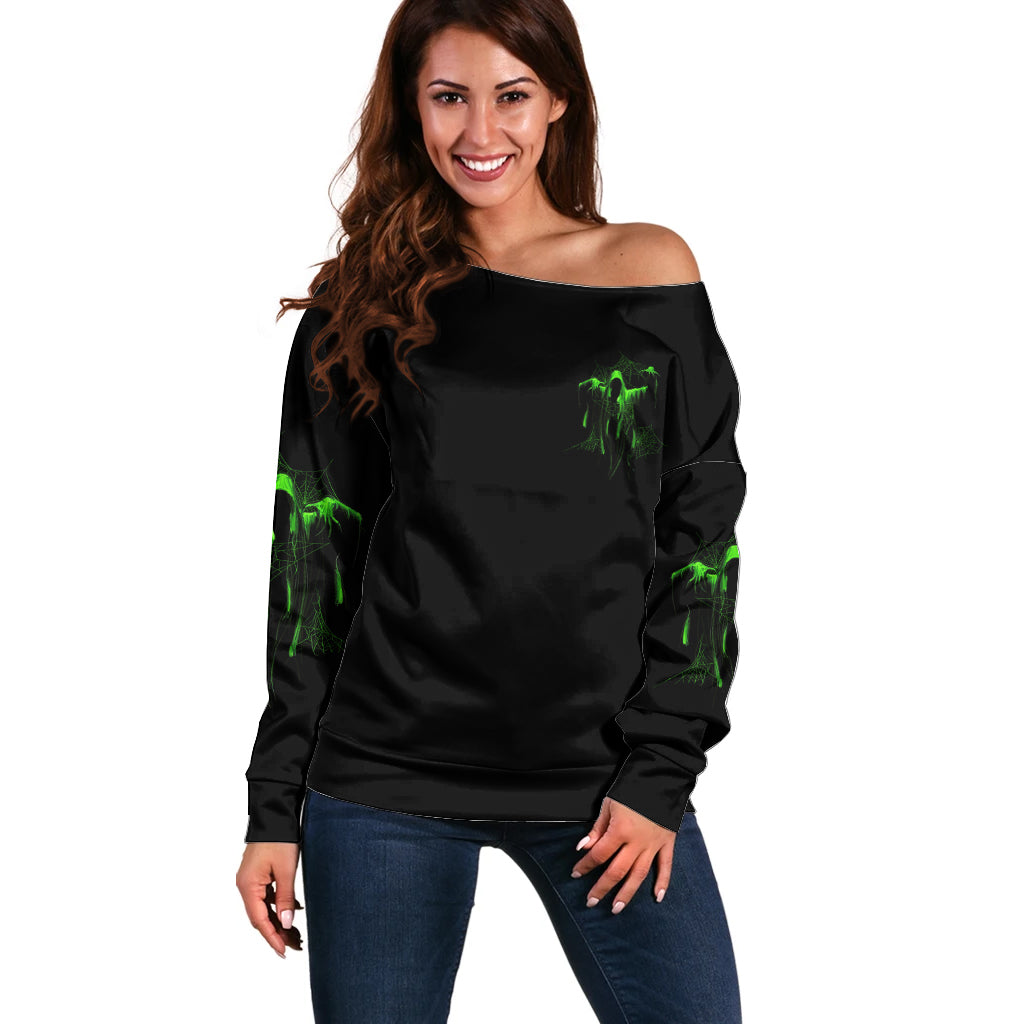 You My Friend Should Have Been Swallowed Halloween Off Shoulder Sweater - Wonder Print Shop