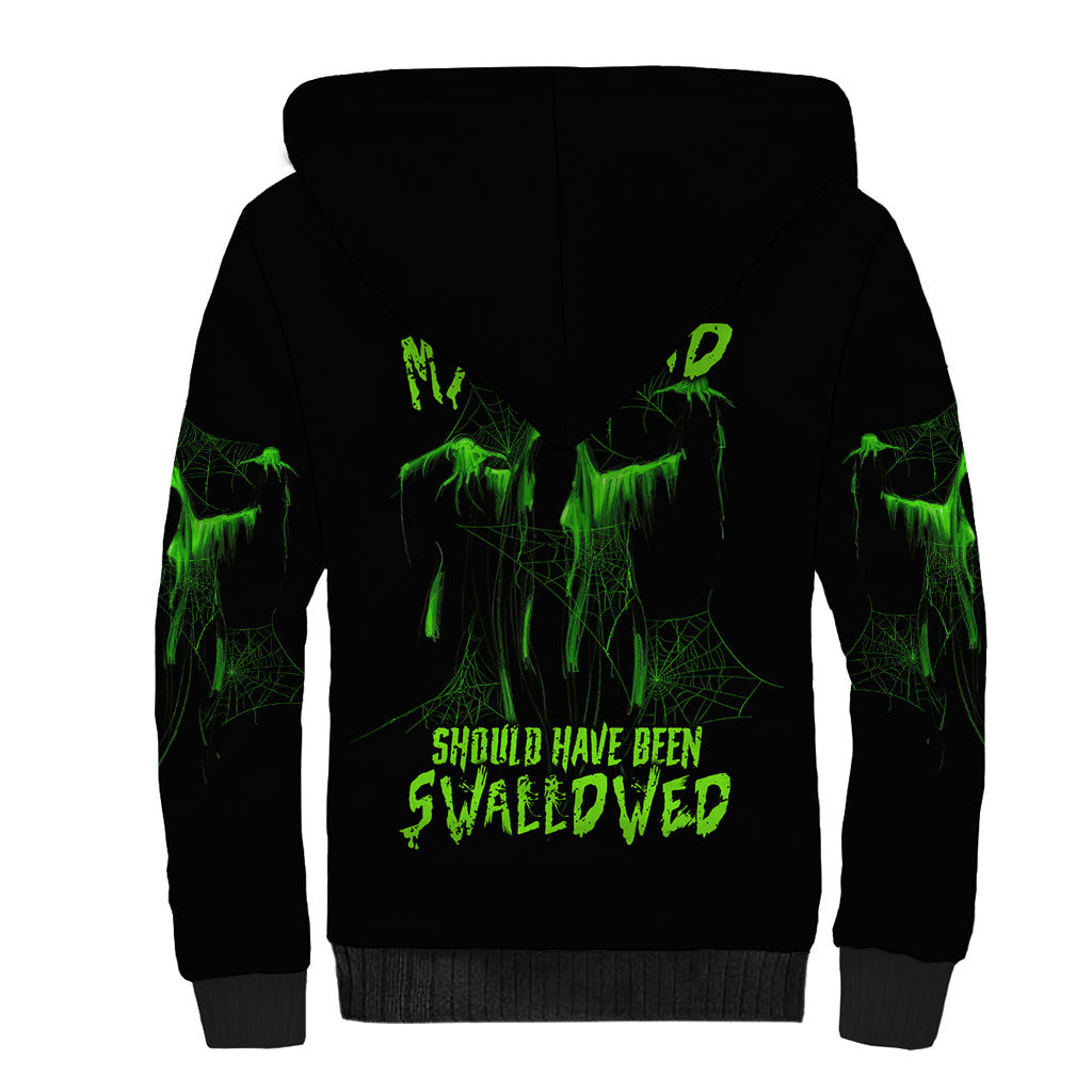 You My Friend Should Have Been Swallowed Halloween Sherpa Hoodie - Wonder Print Shop