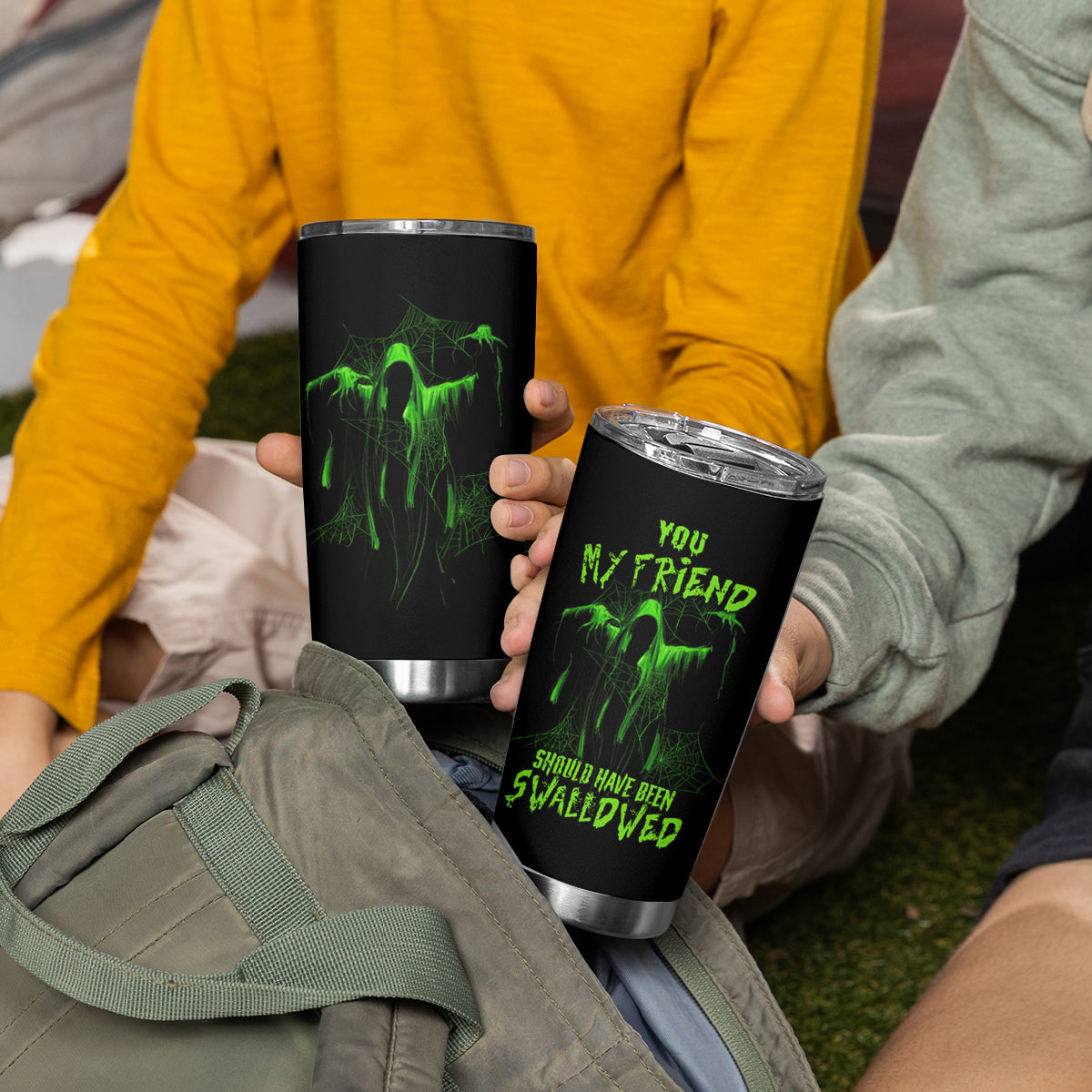 You My Friend Should Have Been Swallowed Halloween Tumbler Cup - Wonder Print Shop