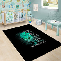 I Hold A Beast An Angel Crazy Lady In Me Area Rug - Wonder Print Shop