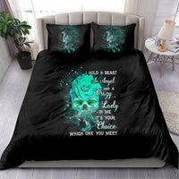 I Hold A Beast An Angel Crazy Lady In Me Bedding Set - Wonder Print Shop