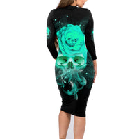 I Hold A Beast An Angel Crazy Lady In Me Family Matching Long Sleeve Bodycon Dress and Hawaiian Shirt - Wonder Print Shop