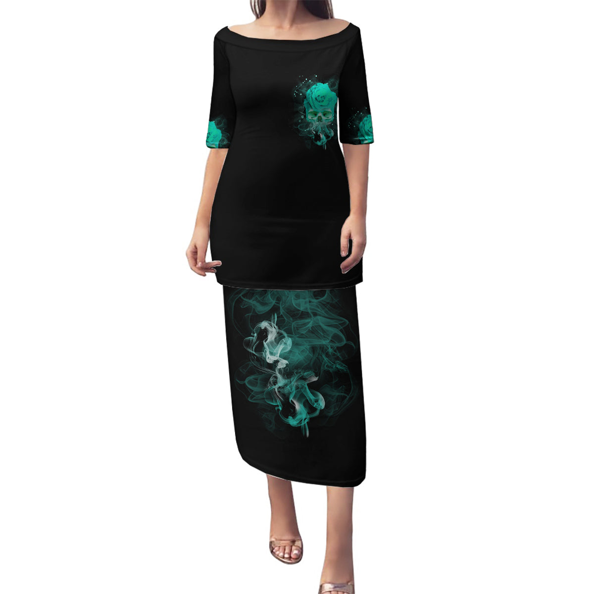 I Hold A Beast An Angel Crazy Lady In Me Family Matching Puletasi Dress and Hawaiian Shirt - Wonder Print Shop