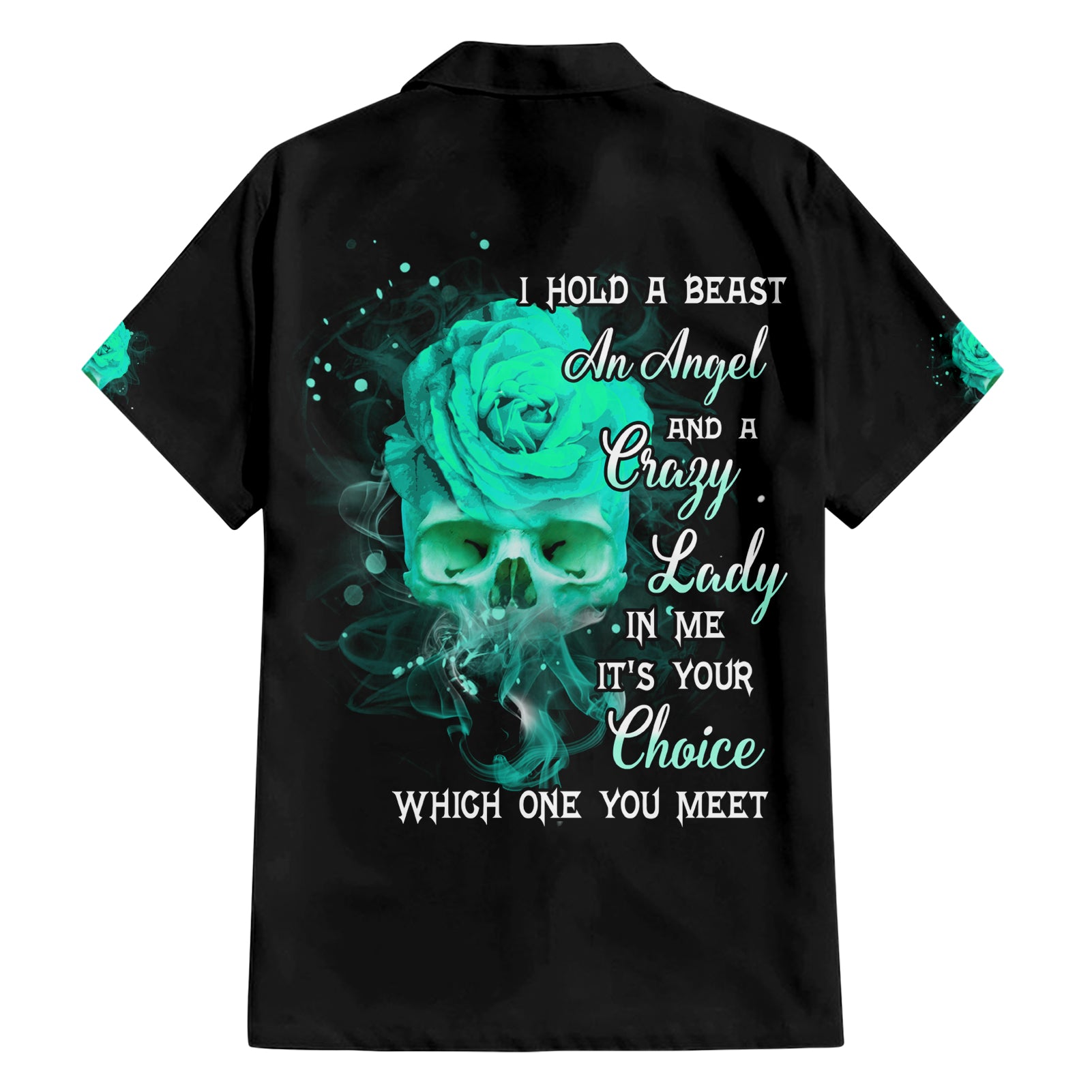I Hold A Beast An Angel Crazy Lady In Me Hawaiian Shirt - Wonder Print Shop